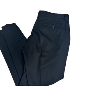 Leo Men's 38R Navy Dress Pants 100% wool work fancy